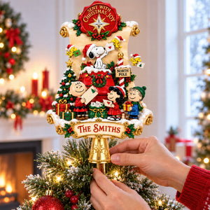 Sent With Christmas Joy Christmas Tree Topper - Personalized Gifts For Cartoon Lovers 03haqn190926