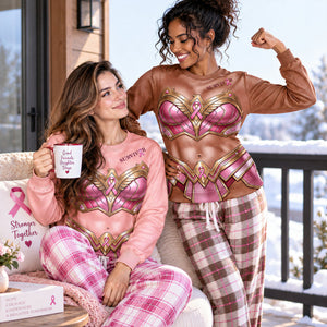 Hot Goddess Breast Cancer Awareness 3D Knitted Ugly Sweater - Personalized Christmas Gifts For Cancer Awareness 02naqn150926