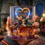 Fancy Couple Ride Round Glass - Personalized Gifts For Couple 03QHLU060626