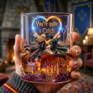 Fancy Couple Ride Round Glass - Personalized Gifts For Couple 03QHLU060626
