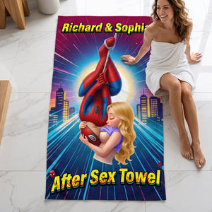 Naughty Couple Beach Towel - Personalized Gifts For Couple 03huqn210726