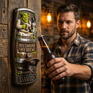 Woodland Ogre Wall Hanging Bottle Opener - Personalized Gift 04HADT210726