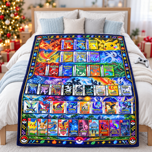 Creature Card Blanket - Personalized Gifts 09naqn071026