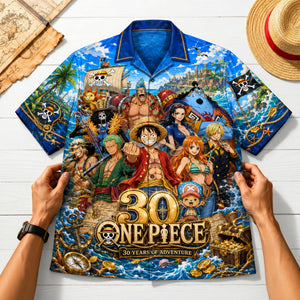 30 Years Of Adventure Hawaiian Shirt - Personalized Gifts For Anime Lovers 05nalu110626-Homacus