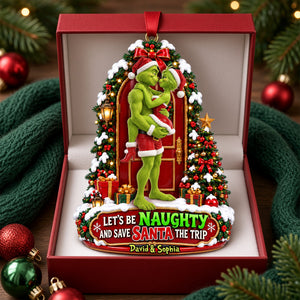 Furry Naughty Couples Acrylic Ornament - Personalized Christmas Gifts For Couples 09tylu290926