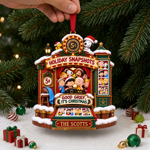 Holiday Snapshots Ornament - Personalized Gifts For Family Christmas Ornament 03HALU220926