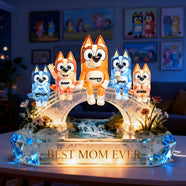 Heartfelt Mom & Her Little Ones Light Box - Personalized Gift For Mom 05OHLU090226