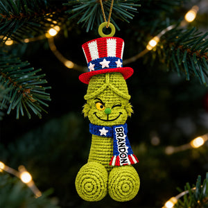 Cheeky Christmas Couple Ornament - Personalized Gifts For Him Christmas Ornament 03TYDT101026