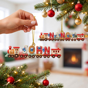 Alphabet Train Acrylic Ornament - Personalized Gifts For Christmas 04naqn140926