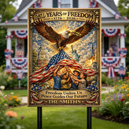 America 250th Anniversary Metal Sign - Personalized Gifts For Patriots 02tytn110326 - Metal Signs - GoDuckee
