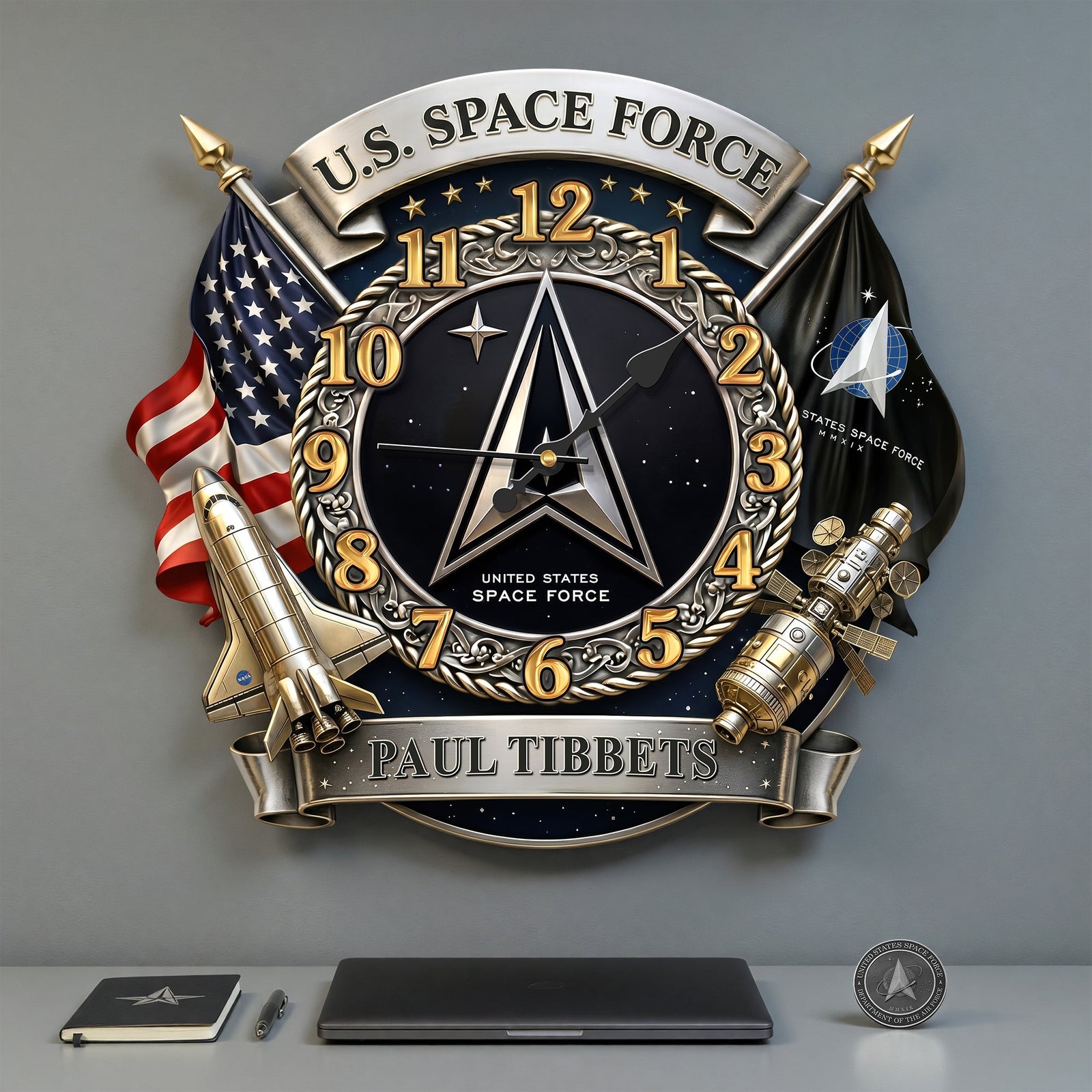 Veteran Wall Clock - Personalized Gifts For Military-Homacus