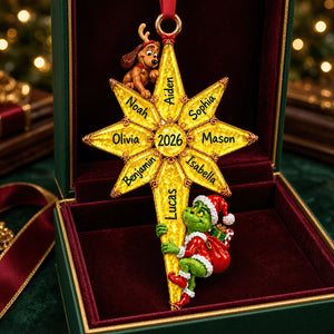 Lovely Mischief Christmas Acrylic Ornament - Personalized Christmas Gifts For Family 04tydt091026
