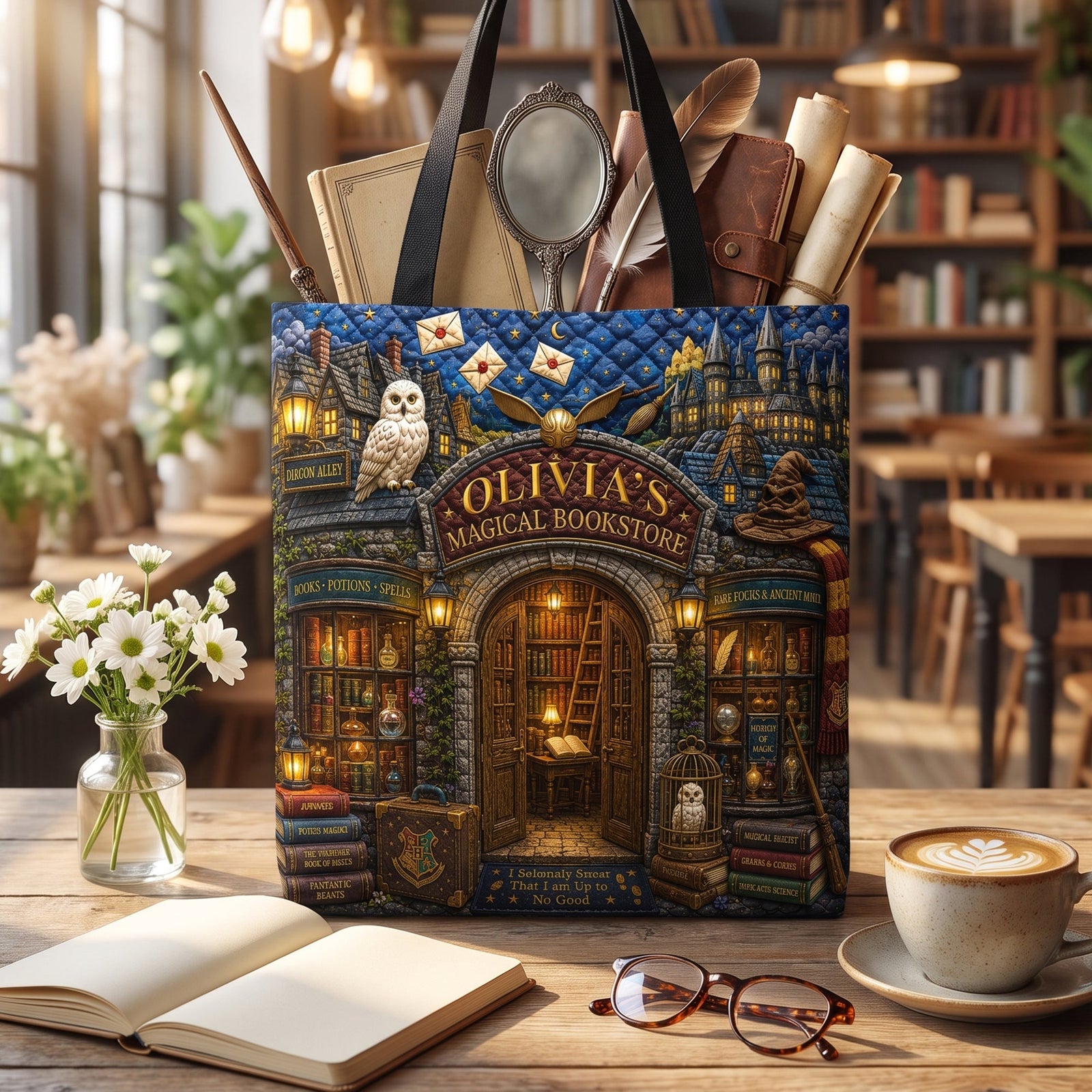 Magical Bookstore Tote Bag - Personalized Gifts For Book Lovers 06naqn220726