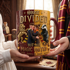 Fantasy House Divided Magic Coffee Mug - Personalized Gifts For Couple 05ohlu130726