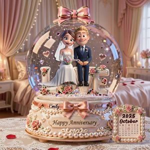 Romantic Wedding Couple Acrylic Plaque - Personalized Gifts For Couples 06TGLU220126-Homacus