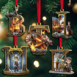 Enchanted Initials Christmas Ornament - Personalized Gifts 01HYLU120825