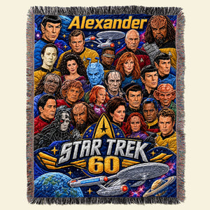 60th Anniversary Blanket - Personalized Gifts For Christmas Woven Blanket 04HUDT021026