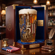 America 250th Anniversary Beer Glass - Personalized Gifts For Patriotic 05palu270526 - Beer Glasses - GoDuckee
