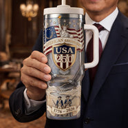 America 250th Anniversary Tumbler 05palu050326 - Tumbler Cup - GoDuckee