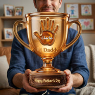 Best Dad Trophy Acrylic Light Box - Personalized Gifts For Father 02palu160426 - Light Box - GoDuckee