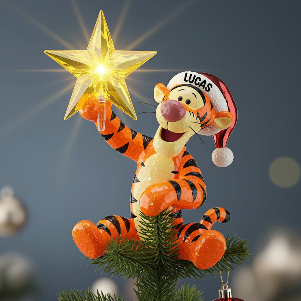 Cute Characters Acrylic Christmas Tree Topper Personalized Gifts 05pgtn171125