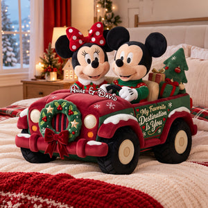 My Favorite Destination Is You Christmas Pillow - Personalized Gifts For Couple 05ttlu290926