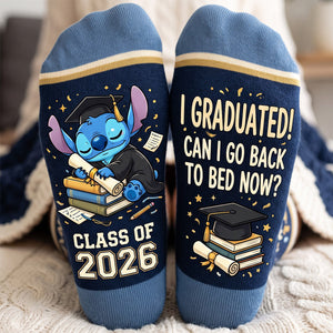 Adorable Graduation Character Middle Tube Socks - Personalized Graduate Gifts 03NATA280926