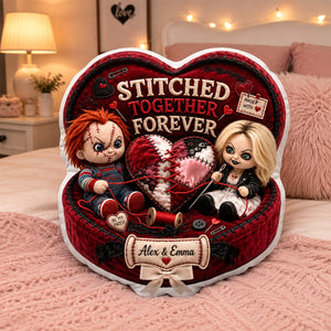 Stitched Together Forever Pillow  - Personalized Gifts For Couple 06HADH040826