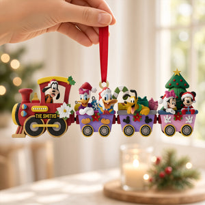 Christmas Lovely Train Adventure Ornament - Personalized Christmas Gifts 07ohtn271026