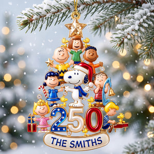 Nostalgic Cartoon Acrylic Ornament - Personalized Gift For Family 03PGQN220826