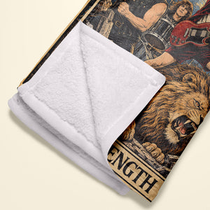 AC/DC Thunderstruck Tarot Rock Art Blanket - Personalized For Rock Lovers 05HUTA281026