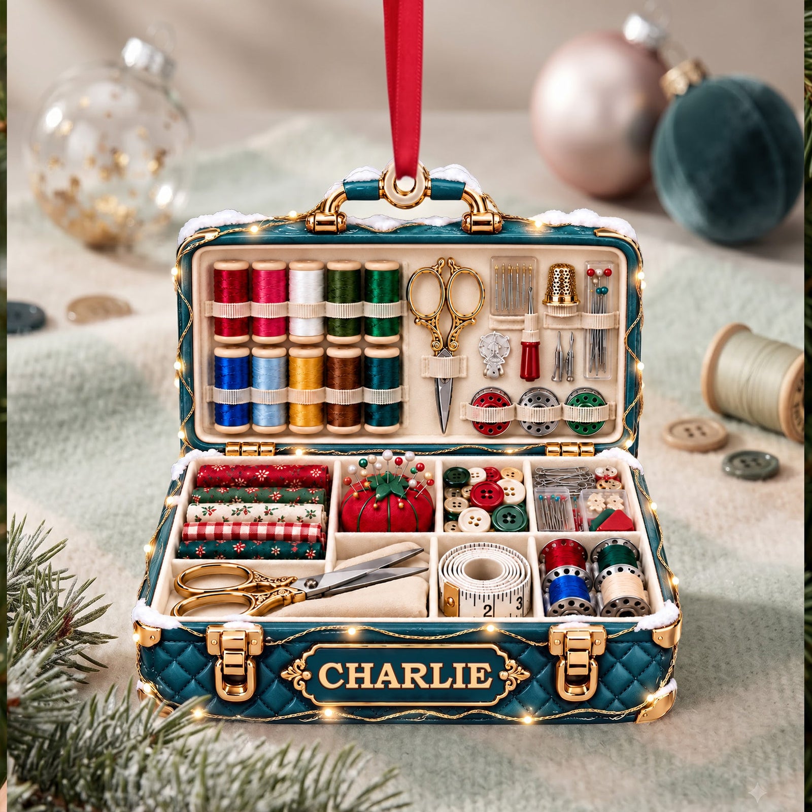 Sewing Christmas Ornament - Personalized Gifts For Sewing Lovers 10ttlu081026