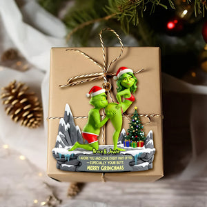 Playful Green Couples Ornament - Personalized Gift For Couples 03OHLU191125