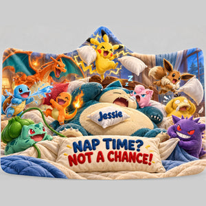 Nap Time Funny Adventure Hood Blanket - Personalized Gifts For Fans Wearable Blanket Hoodie 04HATA261026