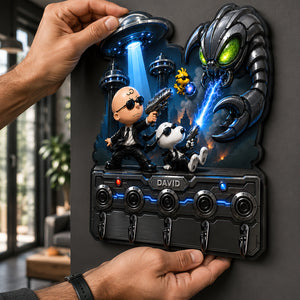 Secret Agent Acrylic Key Hanger - Personalized Gifts For Movie Lovers 04hadt280726