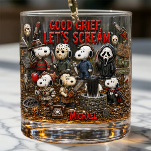 Scary Round Glass - Personalized Gifts For Horror Lovers 05TYDT290726