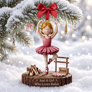 Ballet Girl Acrylic Ornament - Personalized Christmas Gifts For Ballet Lovers 03nalu100926