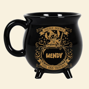 Cute Trouble Witch Cauldron Mug - Personalized Gifts For Witch Lovers 02tota210825