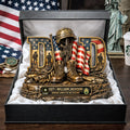 Proud Veteran Dad Acrylic Plaque - Personalized Gifts For Dad 01TYLU090326-Homacus