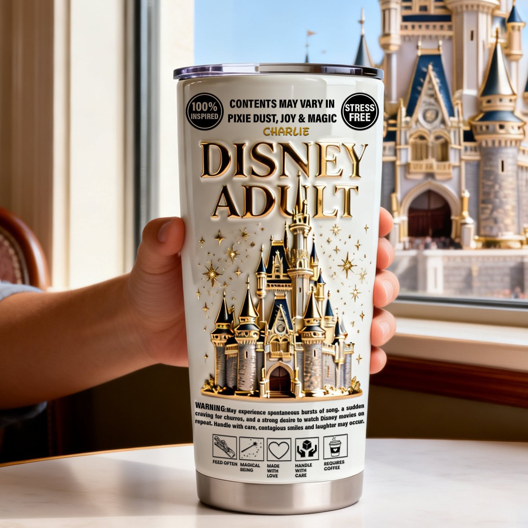 Fairytale Castle Tumbler - Personalized Gifts For Magic Lovers 01nalu271225