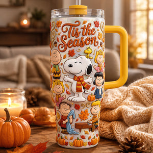 Tis The Season Tumbler With Handle - Personalized Gifts 01tydt240726