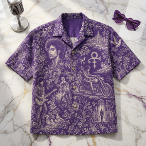 Virtuosic Prince Toile De Jouy Hawaiian Shirt, Personalized Gifts For Music Lovers 05qhdt100726