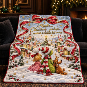 Shining Christmas Blanket - Personalized Christmas Gifts 03padt061026