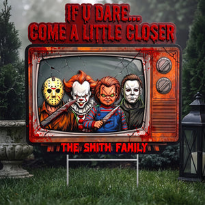 Fright Night Family Yard Sign - Personalized Gift For Family 07TOQN050826