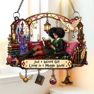 Peaceful Reader Acrylic Suncatcher - Personalized Gifts For Book Lovers 04NAQN240726