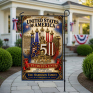 America 250th Anniversary Garden Flag - Personalized Gifts For Patriots 04paqn290526 - Garden Flag - GoDuckee