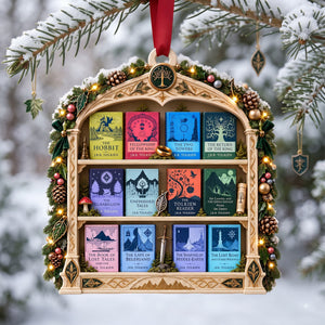 Fantasy Book Collection Christmas Acrylic Ornament - Personalized Gifts For Book Lovers 01NALU071026