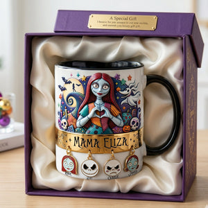 Spooky Mom and Kids Coffee Mug - Personalized Gifts For Mother 02palu030426