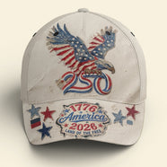 Vintage American Eagle Proud Classic Cap - Personalized Gifts For Patriots 02QHQN030626 - Caps - GoDuckee