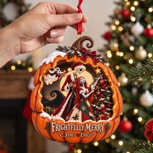 Spooky Couple Acrylic Ornament - Personalized Gifts For Couple 04hatn081026